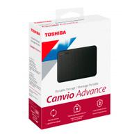 DD EXTERNO 1TB TOSHIBA CANVIO ADVANCE V10 2.5//USB 3.2//NEGRO//VELOCIDAD DE TRANSFERENCIA 5GB/S/WIN10/ MACOS V10.15 / V10.14/ V10.13