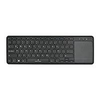 TECLADO INALAMBRICO CON TOUCH PAD TECLAS DE TIJERA Y ACCESOS RAPIDOS CONECTOR USB PERFECT CHOICE - NEGRO