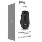 MOUSE ACTECK OPTIMIZE FLOW MI480 / INALAMBRICO / 1600 DPI / 5 BOTONES SCROLL / ALCANCE 10 M / DONGLE BT 2.4 MHZ / NEGRO / AC-939836