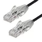 CABLE DE 30CM DE RED ETHERNET CAT6 DELGADO SIN ENGANCHES - CABLE DE RED SNAGLESS - NEGRO - STARTECH.COM MOD. N6PAT1BKS